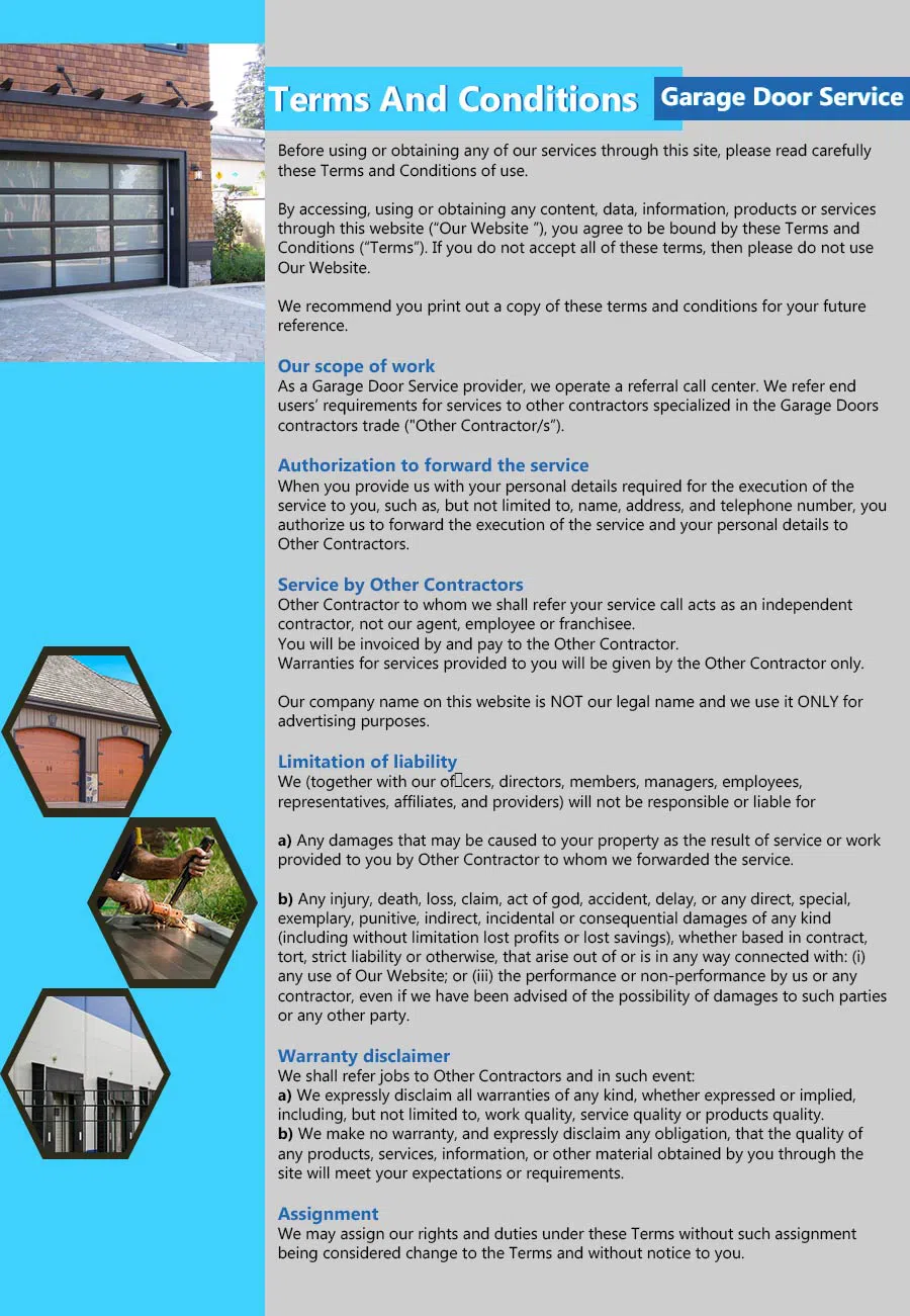 Capitol Garage Doors Fountain Hills, AZ 480-428-8027 - terms4